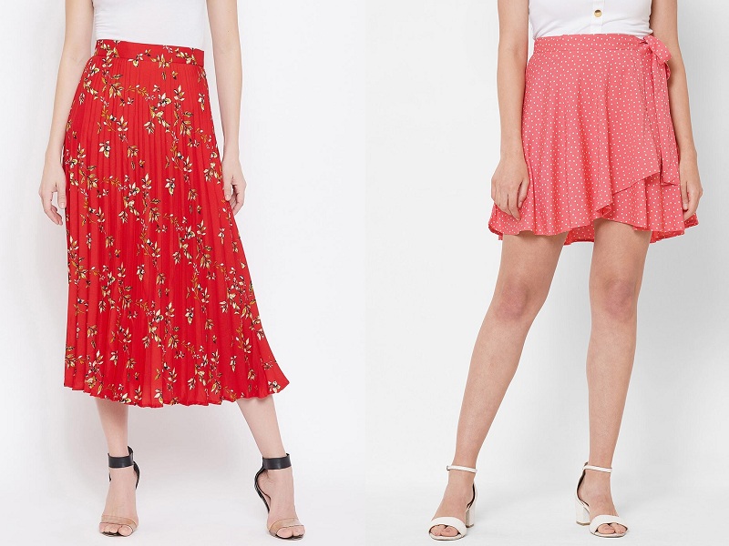 9 Attractive Designs Of Red Skirts For Stunning Look