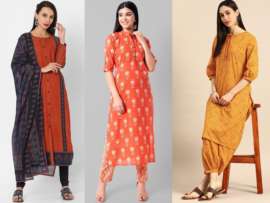9 Beautiful Designs of Orange Salwar Suits for Traditional Look