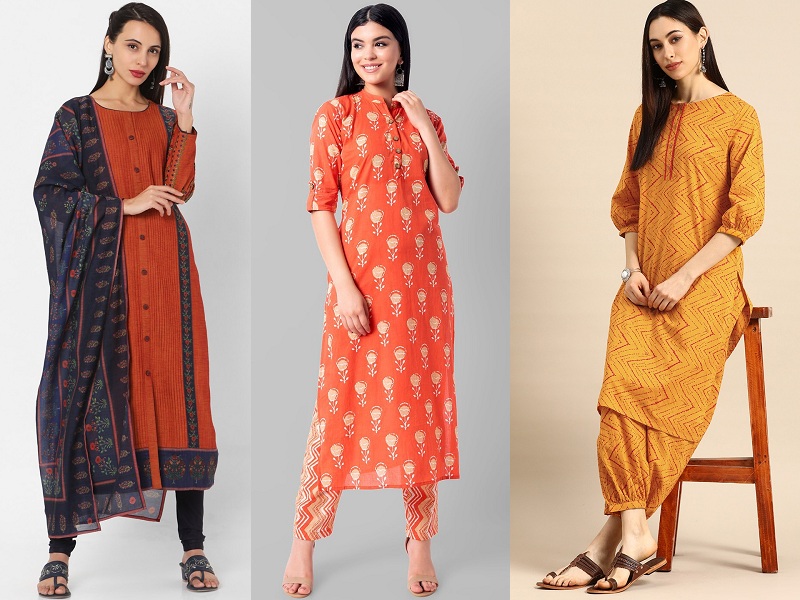 9 Beautiful Designs Of Orange Salwar Suits For Traditional Look