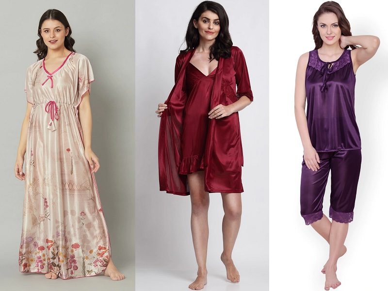9 Best Collection Of Satin Nightwear Dresses For Comfortable Sleep
