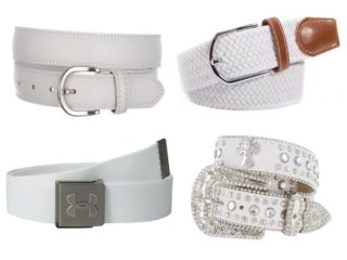 10 Trendy Designs of White Belts for Men and Women