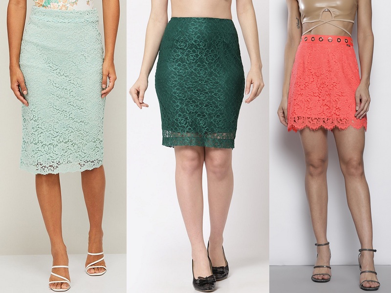 9 Stylish Collection Of Lace Skirts For Women In Trend