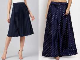 20 Trending Designs of Blue Skirts for Women in Fashion