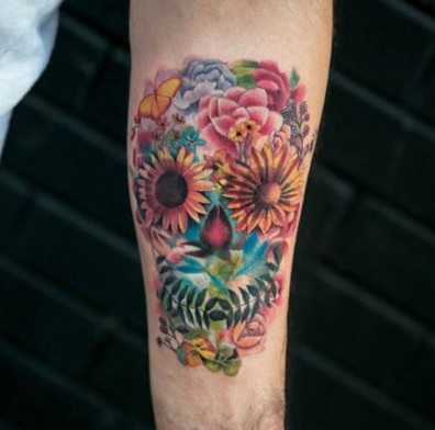 Abstract Skull Tattoo