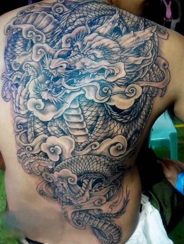 Asian dragon tattoo designs
