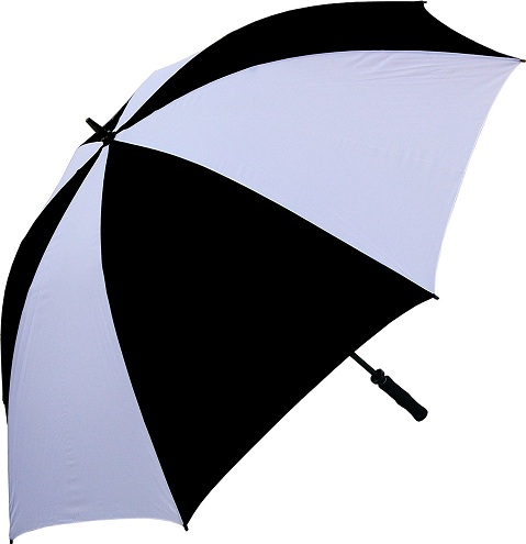 Black White Vented Umbrella