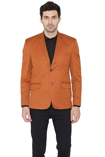 Classic Style Orange Blazer
