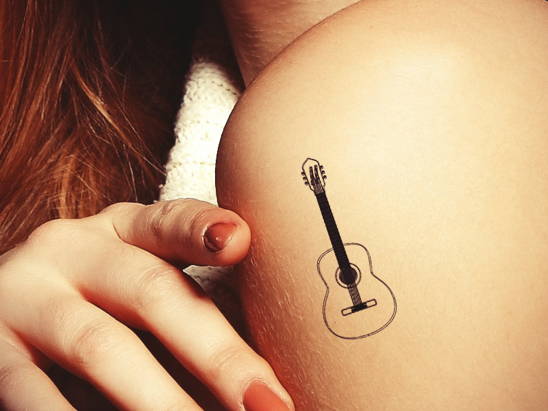 Guitar Tattoo Designs with Meanings