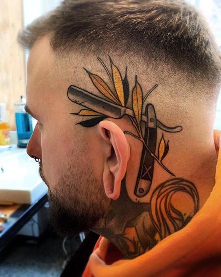 Head Tattoos For Women And Men 3