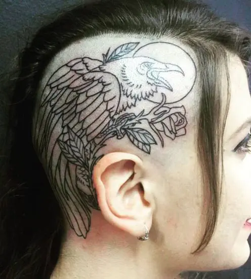 head tattoos for women  Google Search  Head tattoos Tattoos Tattoos for  women