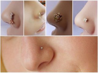 15 Different Types of Gold Nose Pins Designs from India