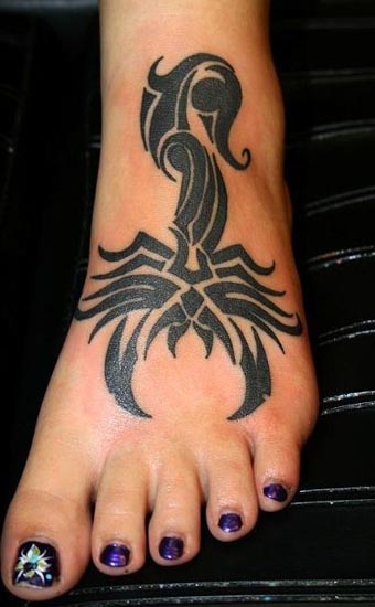 Scorpion Tribal Tattoo Designs 4
