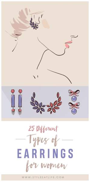 Different types of earrings for women