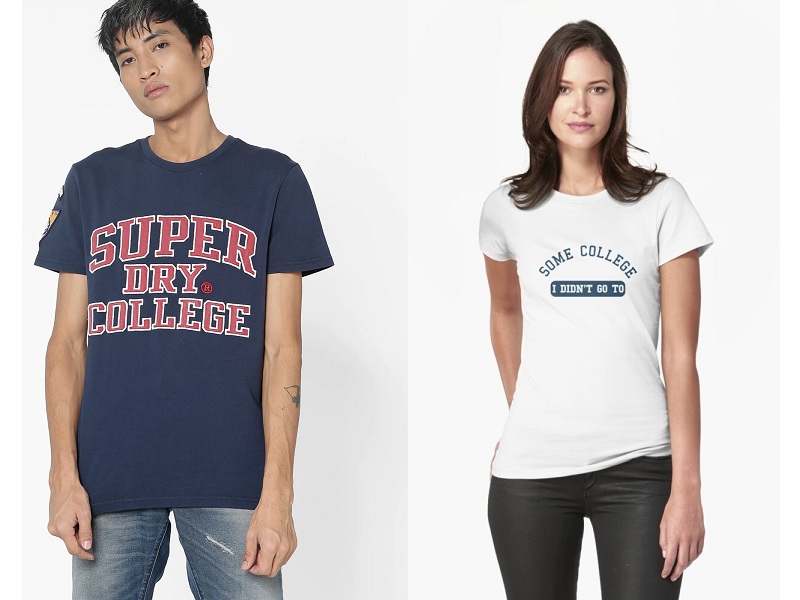 Top 9 Modern And Vintage College T Shirts For Youth
