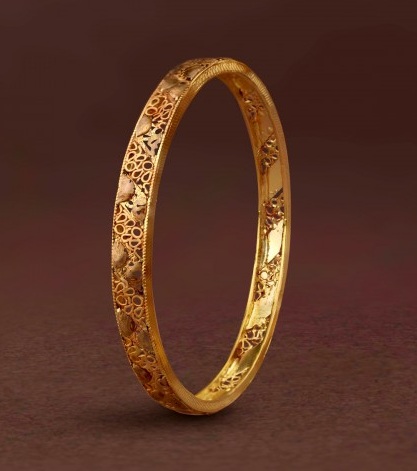 Trendy Gold Bangle in 20 Gms Weight