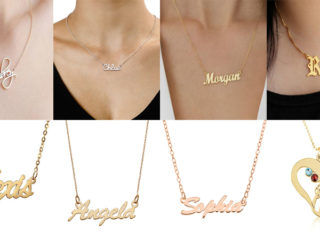 9 Different Types of Name Necklaces for Women and Men