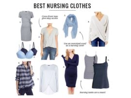 10 Different Breast Feeding Comfy Tops for Nursing Moms