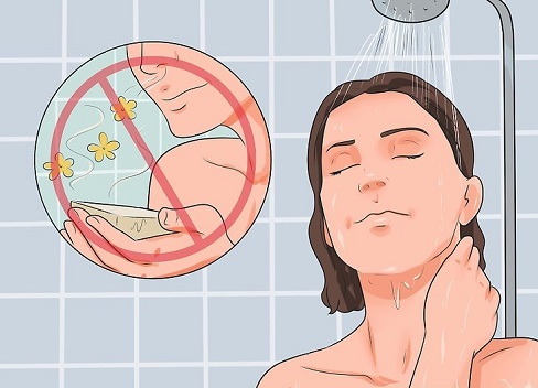 Warm Shower for Pregnancy Breast Itching