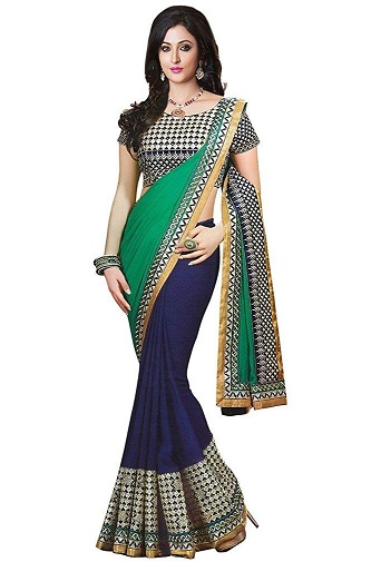 Colorful Latest Party Wear Saree