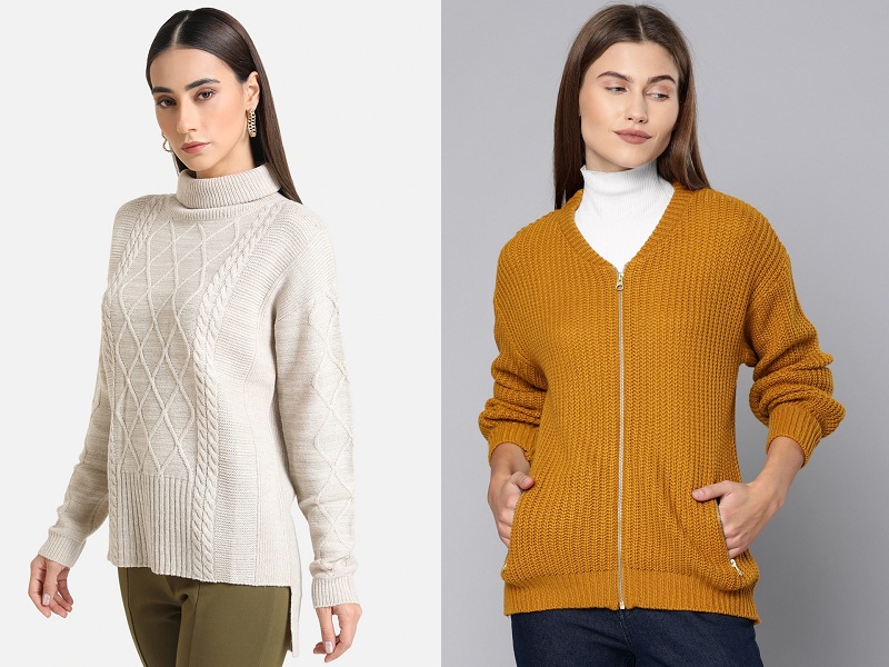 15 New Models Of Knit Sweaters For Women In Winter