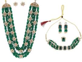 9 Gorgeous Green Pearls and Its jewellery Designs for Women