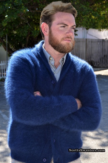 Angora Wool Round Neck Sweater
