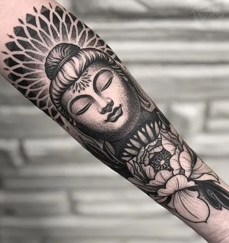 buddha mandala aquarelle tattoo design by tattoosuzette on DeviantArt