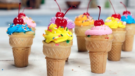 kinds of ice cream cones