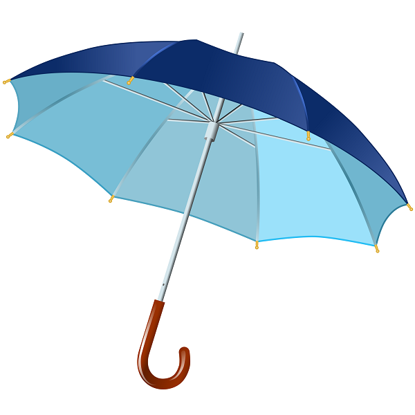 Collection of Blue Umbrellas