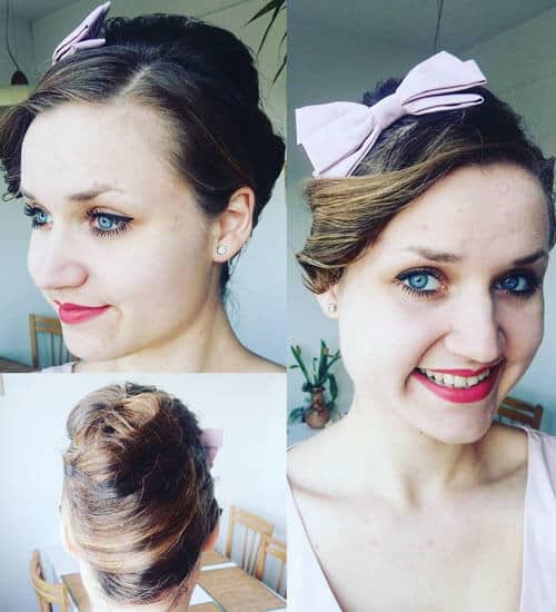 spring roll hairstyle