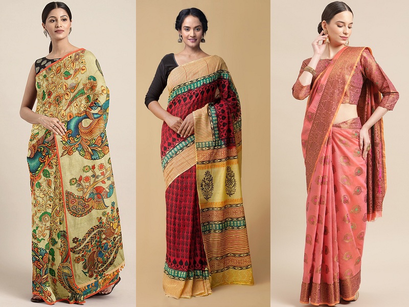 Beautiful chanderi tissue saree designs - YouTube