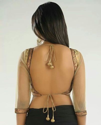 Backless Blouse with Latkans