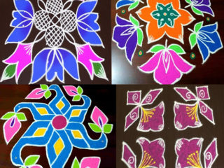5 Beautiful 8 Dots Rangoli Designs with Images