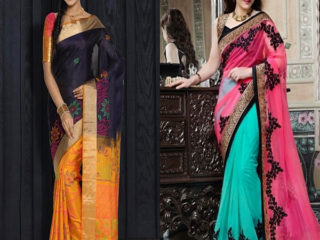 40 Best Half and Half Sarees In Various Combinations