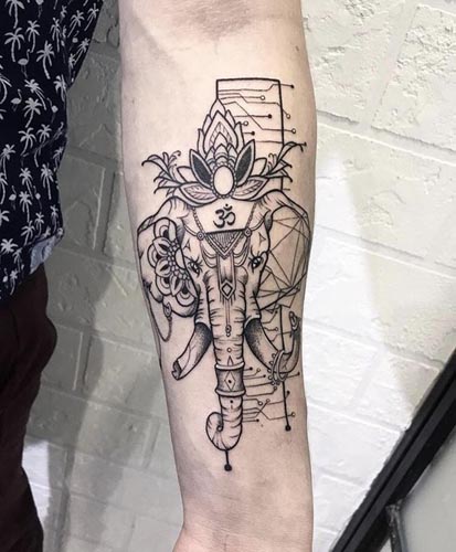 Seated Ganpati | Boston Temporary Tattoos: Get Tatted Now, Not Forever