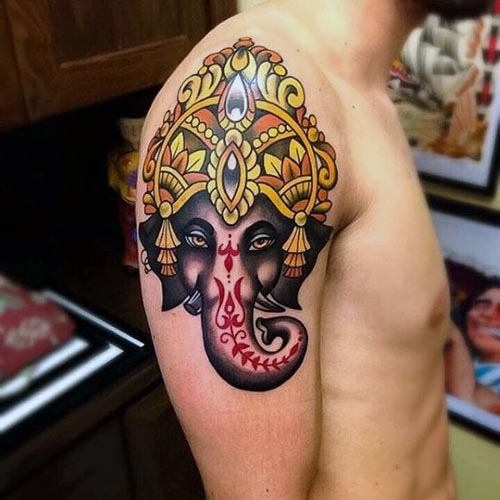 tattoo design I did for myself | Ganesh tattoo, Ganesha tattoo, Elephant  tattoo design