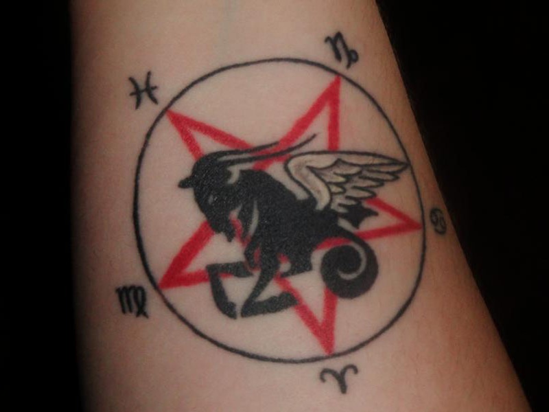 Capricorn Zodiac Sign Temporary Tattoo Capricorn Tattoo - Etsy Ireland