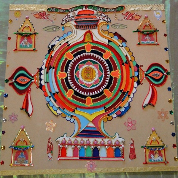 Classy Jain Art Rangoli Designs with Pictures 2018