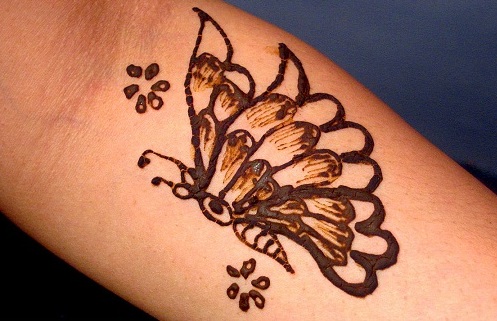 Butterfly Mehandi Design