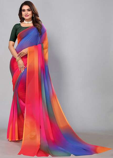 Multi Colour Fancy Saree