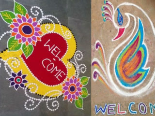 9 Perfect Welcome Rangoli Designs for Special Wishing