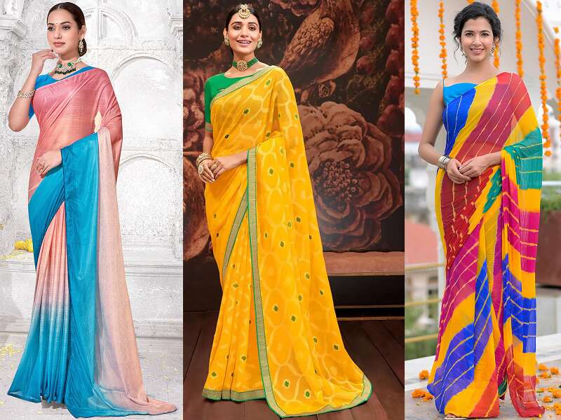 Top 15 Trendy Models Of Chiffon Sarees For Stylish Look