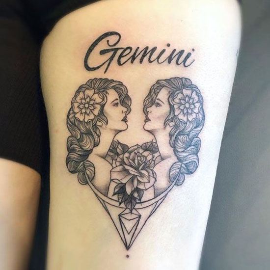 Best Gemini Tattoo Designs 5