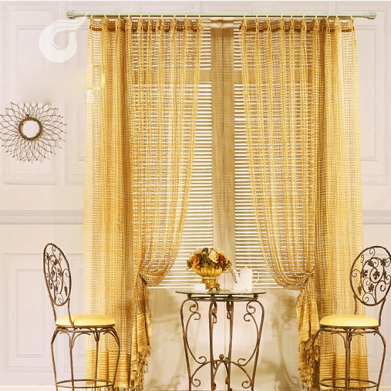 Gold Sheer Curtains