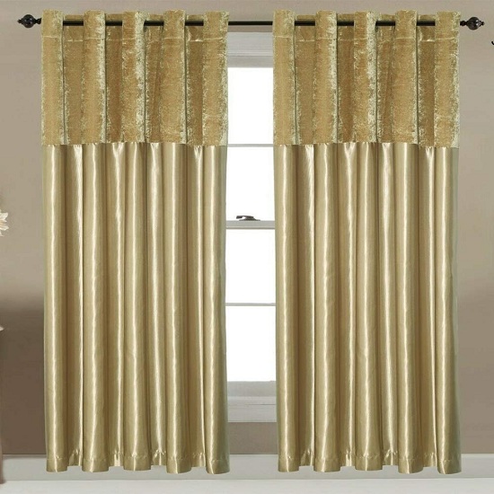 Gold Silk Curtains
