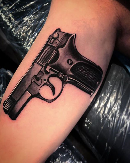 Best Gun Tattoo Designs With Pictures 10