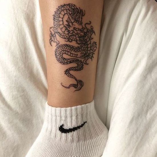 Share 66+ dragon tattoo ankle best - thtantai2
