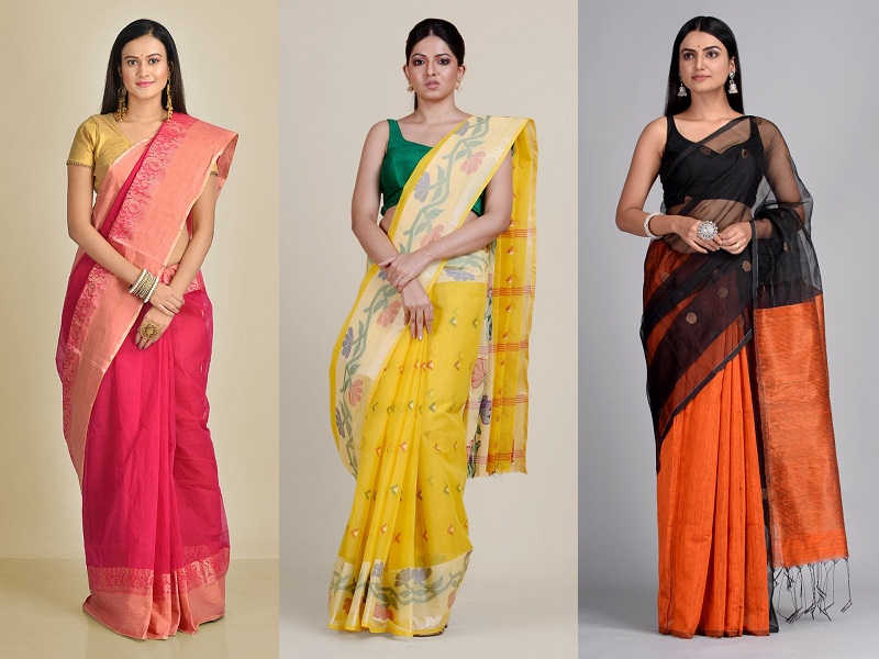15 Latest Collection Of Tant Sarees For Traditional Look