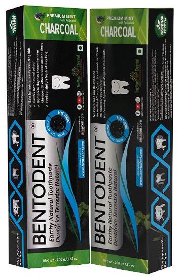 BENTODENT Charcoal Mint TOOTHPASTE