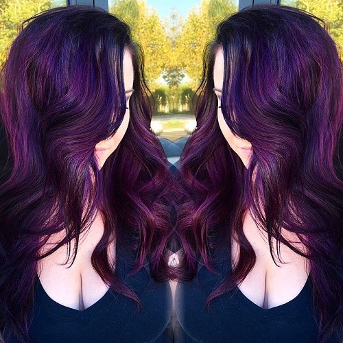 temporary burgundy hair dye